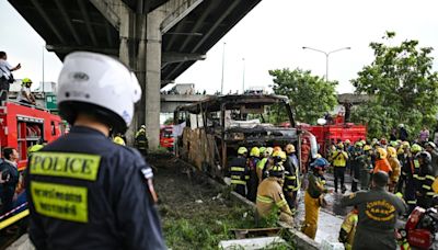 More than 20 feared dead in Thai school bus inferno