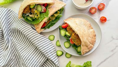 Red Lentil Falafel Pita Sandwich Recipe