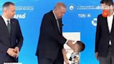 Watch as Turkey’s president ‘slaps boy in face for not kissing his hand’