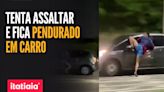 Carro acelera com homem pendurado pela janela no RJ; o que diz a lei?