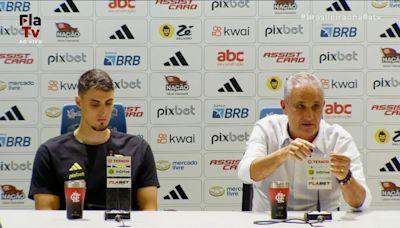 Tite reclama da arbitragem em lance que originou gol do Vasco: 'Foi falta no Léo Pereira'