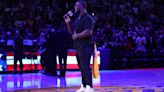 Look: Cooper Kupp, Puka Nacua were at Lakers game for Kobie Turner's National Anthem