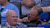 Chiefs coach Andy Reid was spotted chatting with Ned Yost at Royals game