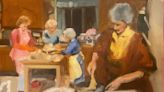 Detroit artist who's gone viral for 'Golden Girls,' 'Frasier' paintings holds exhibition