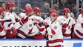 Brent Burns, Dmitry Orlov help Hurricanes hold on to beat Islanders 3-2 for 3-0 series lead