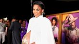 Ciara Adorns Her Bare Baby Bump with Gold Leaf for “The Color Purple” Premiere