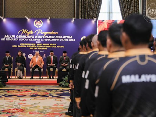 Malaysia’s king, Sultan Ibrahim, gives words of encouragement to Olympics, Paralympics contingents