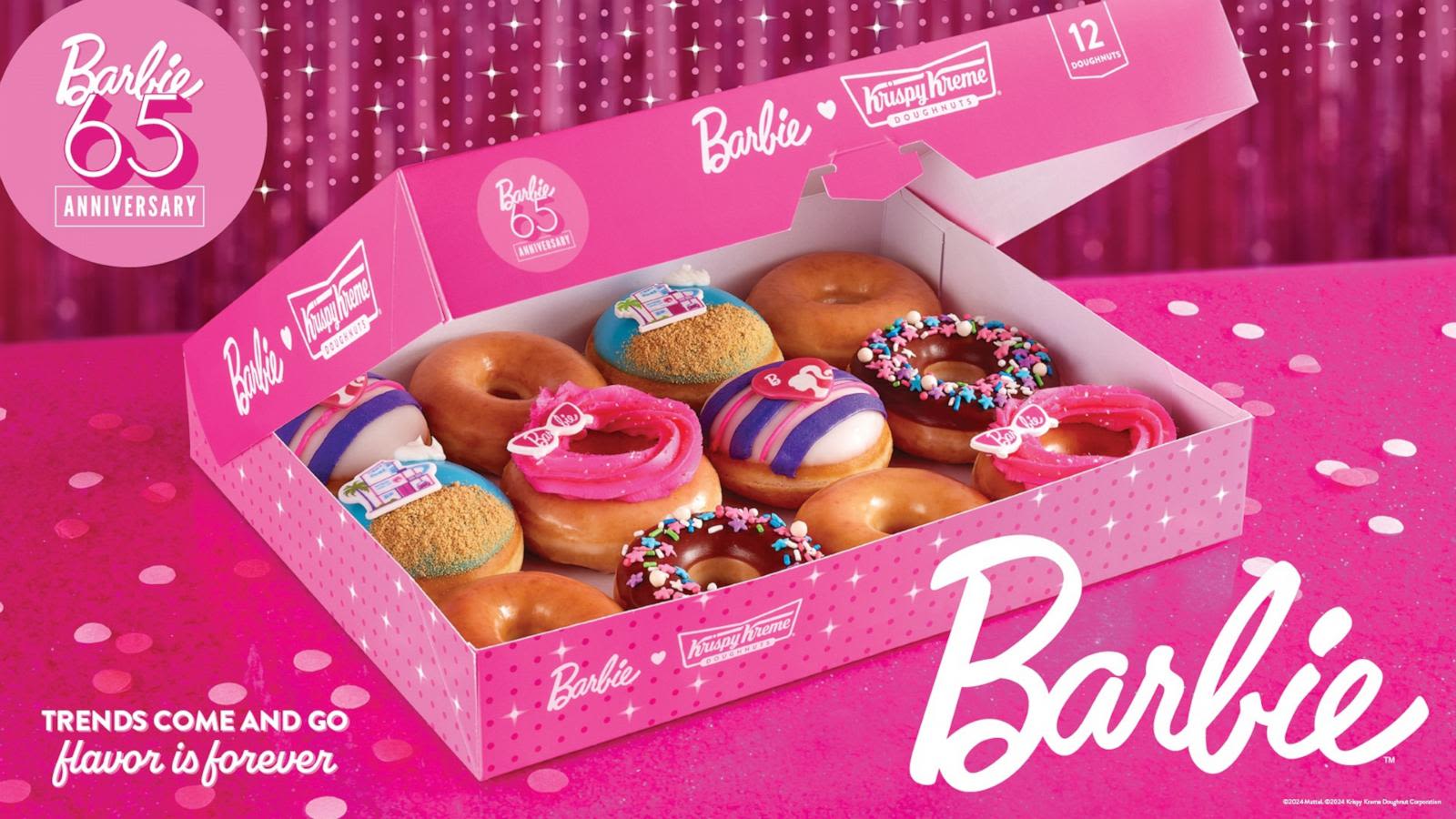 Krispy Kreme celebrates Barbie's 65th anniversary with new donuts