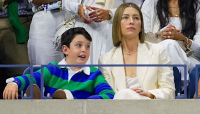 Jessica Biel Takes 9-Year-Old Son Silas to U.S. Open in Rare Public Outing