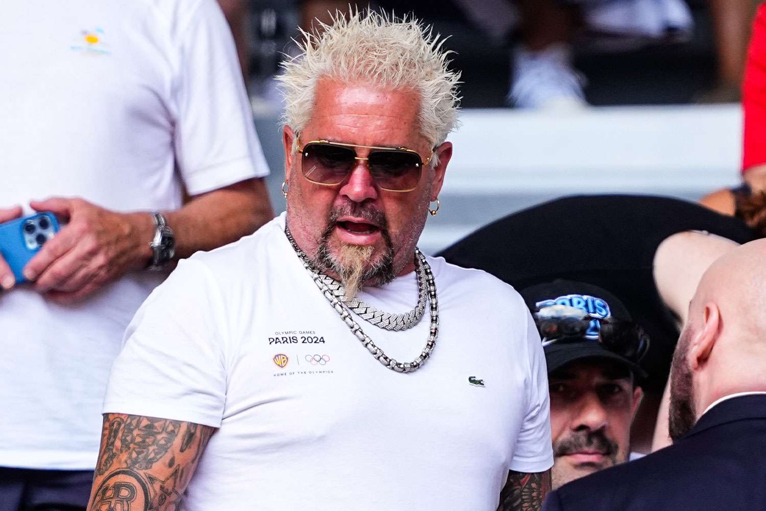 Guy Fieri Shares Star-Studded Photo with John Travolta, Bobby Flay and More at Paris Olympics: ‘What a Crew’