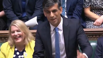 Rishi Sunak Gets A Wave Of Audible Responses In PMQs After Alluding To His Historic Election Defeat