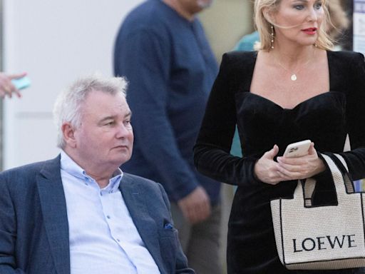 Eamonn Holmes takes to his wheelchair with girlfriend on glam day out in Ibiza