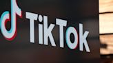 The TikTok logo is displayed outside a TikTok office on Dec. 20, 2022, in Culver City, California.