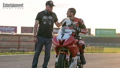 Eric Dane teaches KJ Apa how to race motorcycles in first look at 'One Fast Move' (exclusive)