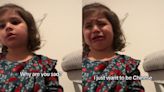 Video of Mexican American toddler crying because she's not Chinese goes viral