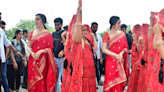 Shraddha Kapoor's Traditional Silk Saree For Movie Promotions Proves That Red Isn't Just A Shaadi Colour