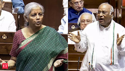 ‘Mataji bolne mein toh expert hain’: Mallikarjun Kharge attacks Sitharaman during Budget debate in Rajya Sabha