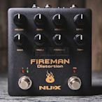 立昇樂器 NUX FIREMAN Distortion NDS-5 破音效果器 買就送Prefox 捲弦器