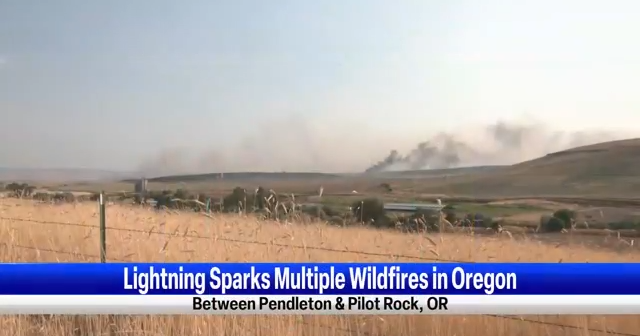 Multiple fires burning near Pilot Rock, new level 3 (GO NOW) evacuations in place