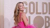 Margot Robbie leads stars at Golden Globes wearing 1977 Superstar Barbie ensemble