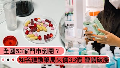 全國53家門市倒閉！知名連鎖藥局「背負33億巨額債務」數百起訴訟纏身聲請破產