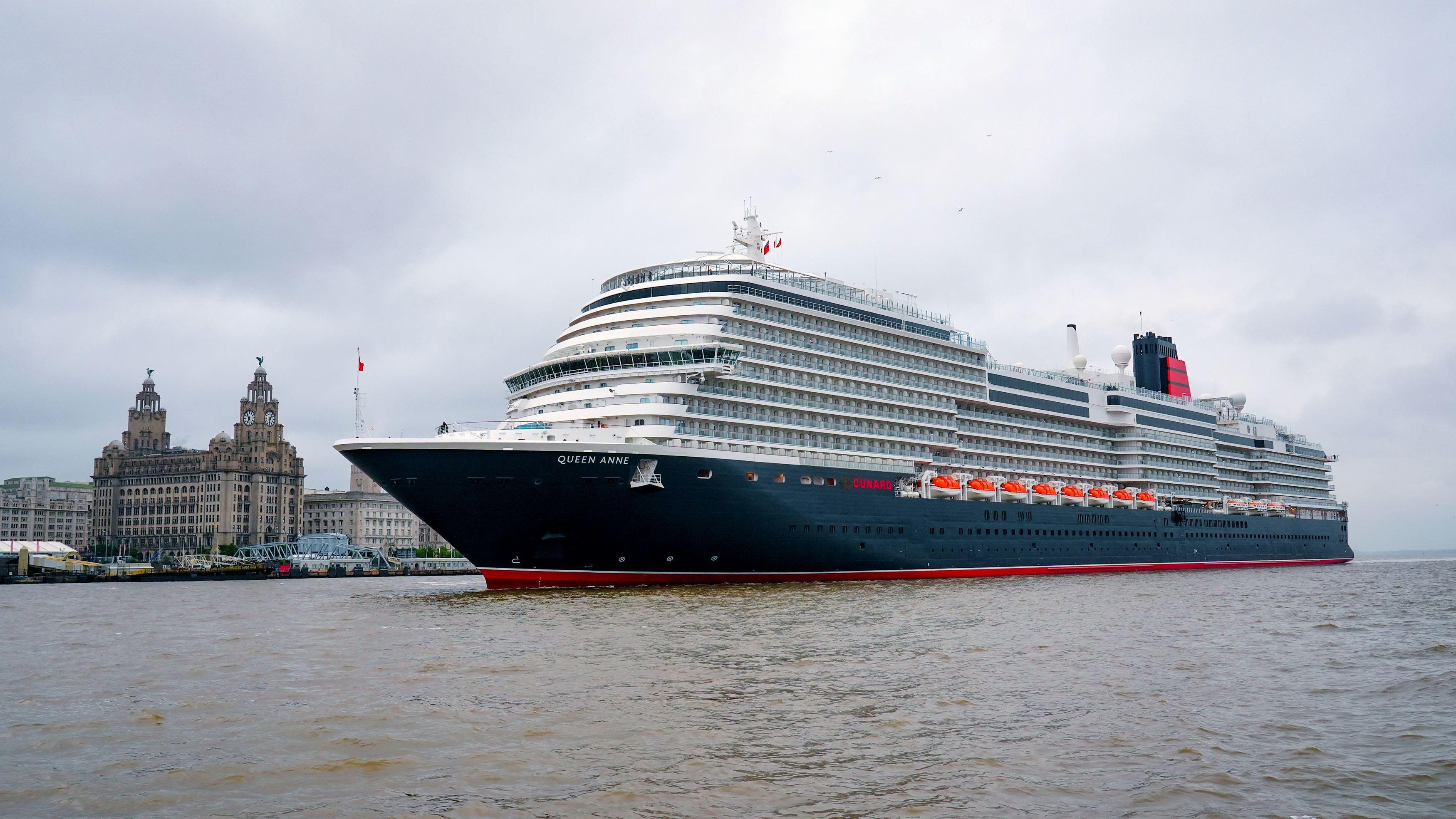 Crowds gather for Cunard’s Queen Anne naming ceremony