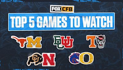 College football Week 2 preview: Top five games to watch this weekend