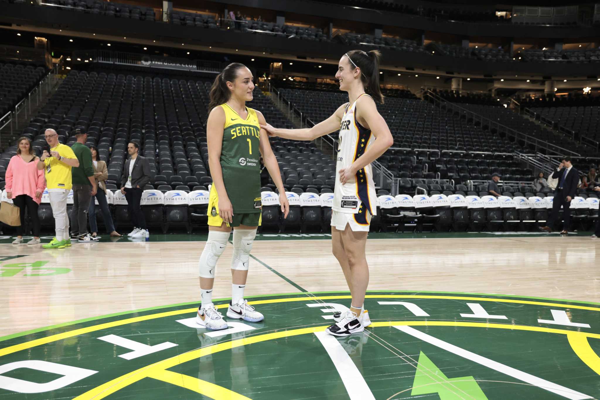 With visa issue solved, Seattle rookie Nika Muhl makes WNBA debut against Caitlin Clark and Indiana