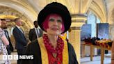 Dame Zandra Rhodes picks up doctorate at Rochester Cathedral