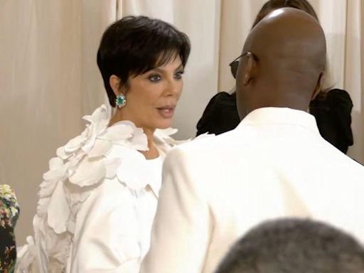 Date Night! Kris Jenner and Corey Gamble Match in White Outfits at 2024 Met Gala