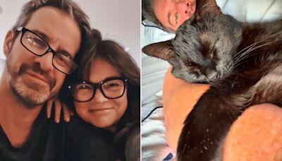 Valerie Bertinelli's Boyfriend Mike Goodnough Cuddles with Her Cat: 'I am Now in League with Batman'