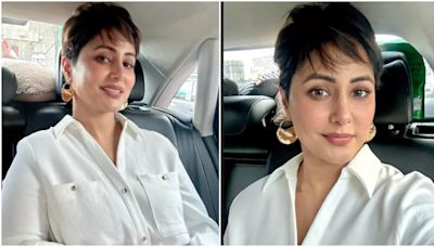 Cancer Patient Hina Khan Drops Pics From Work, Says 'Keep Going'