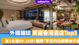 香港酒店排名｜外國權威雜誌票選香港酒店Top3 第一名獲99.3...
