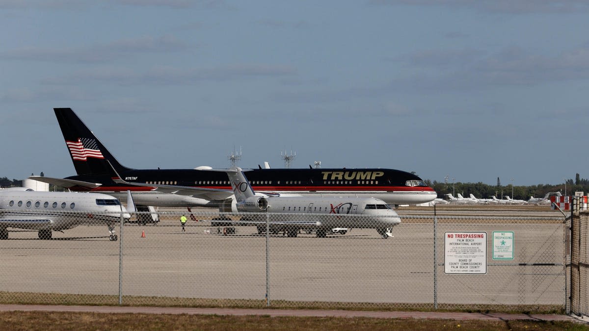 Trump's Boeing 757 Hits Parked Plane On Airport Tarmac