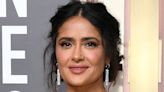 Salma Hayek Carried Candy On the Golden Globes Red Carpet and We Couldn’t Be More Obsessed