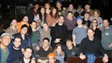 Matt Dillon poses for photo with Angeline Jolie, the cast of 'The Outsiders' musical on Broadway