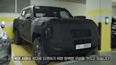 Kia Tasman pickup camouflaged prototype gets a video walkaround