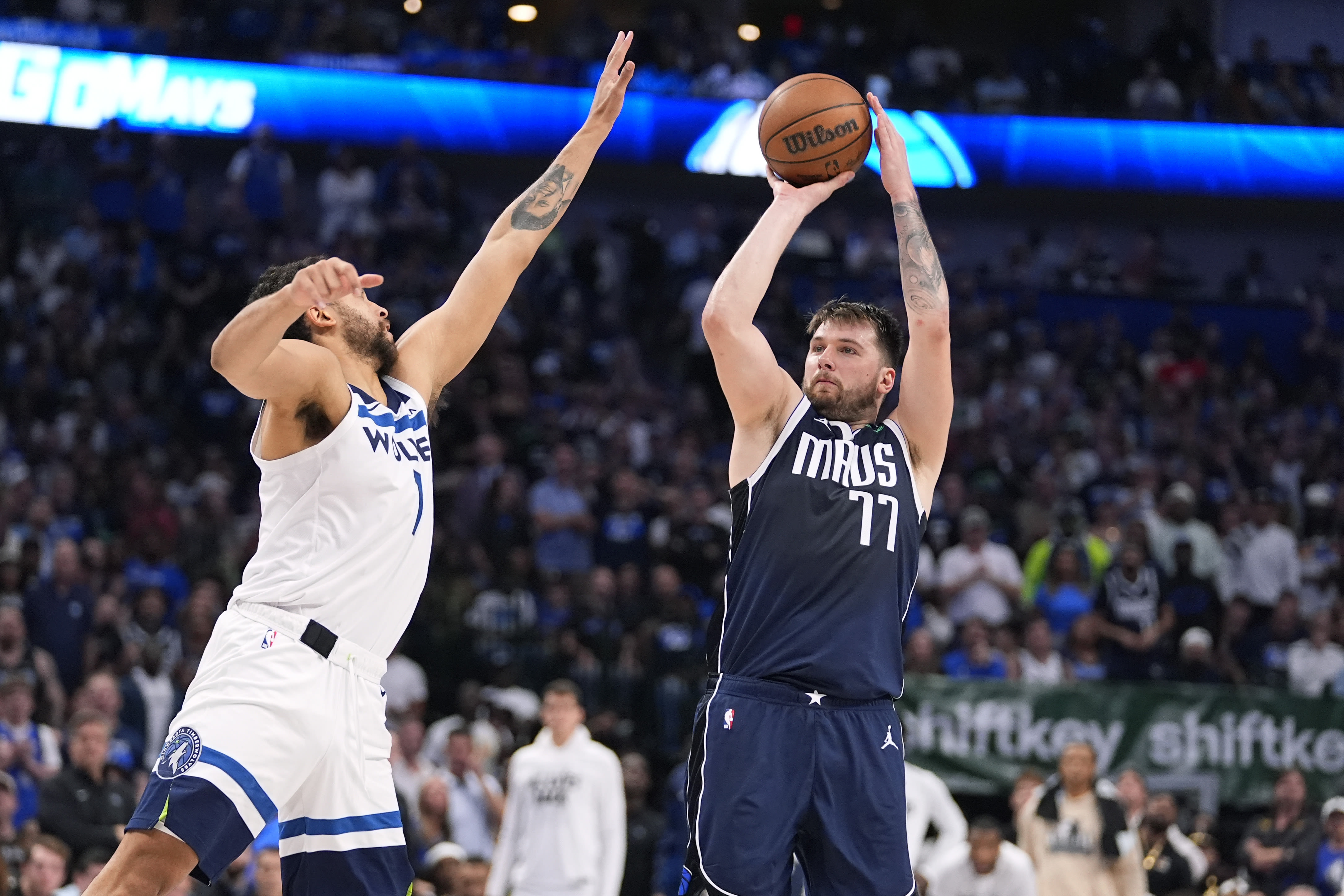 Luka Doncic and Kyrie Irving each score 33 points as Mavs beat Wolves for 3-0 lead in West finals