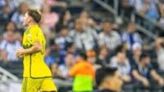 Columbus Crew's Aidan Morris celebrates after scoring his team's first goal in their CONCACAF Champions Cup win over Mexico's Monterrey