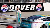 Denny Hamlin holds off Kyle Larson late to win NASCAR Cup race at Dover