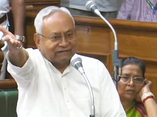 Nitish Kumar loses cool in Bihar Assembly: ‘You are a woman’