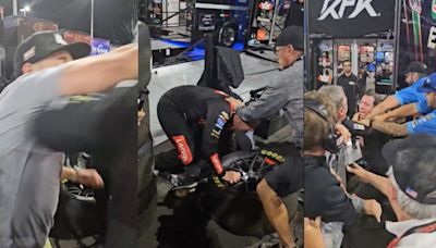 ¡BRUTAL! Así fue la tremenda pelea en NASCAR entre Ricky Stenhouse Jr. y Kyle Busch (VIDEO)