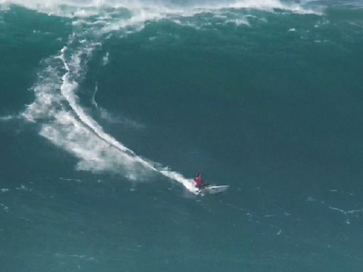 Rising Big Wave Surfer Polly Ralda Hits Rock Bottom on Nazaré Wipeout