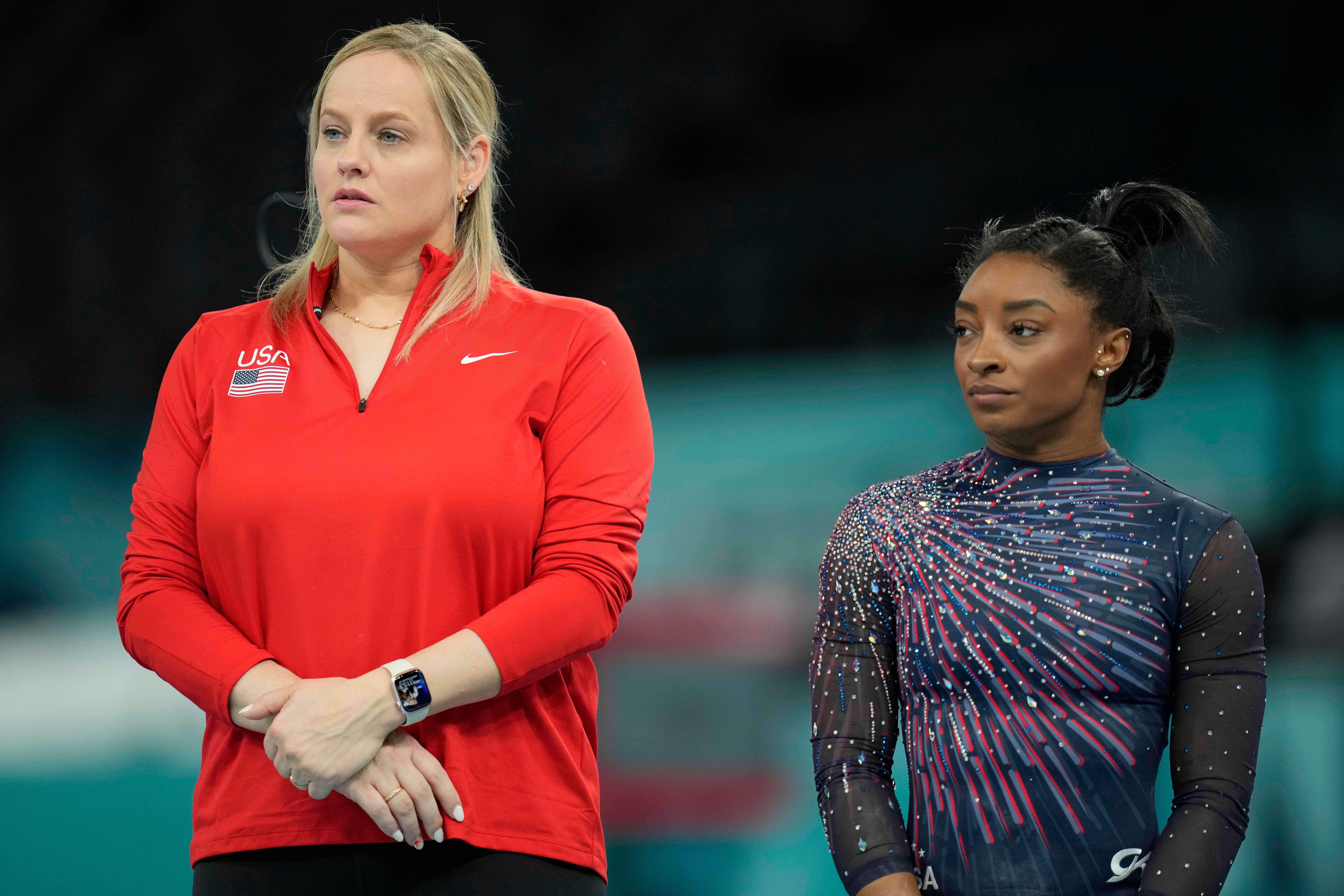 Georgia gymnastics awaits new coach, watching her by Simone Biles' side at Olympics