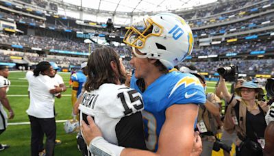 L.A. Chargers Coach Jim Harbaugh Strange Comments On Quarterback Justin Herbert's Genes