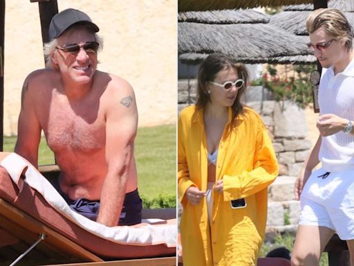 Shirtless Jon Bon Jovi Crashes Son Jake's Vacation with Millie Bobby Brown in Sardinia