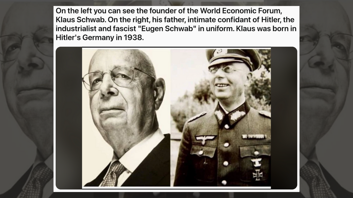 Debunking Rumors that WEF Founder Klaus Schwwab's Father Was a Nazi