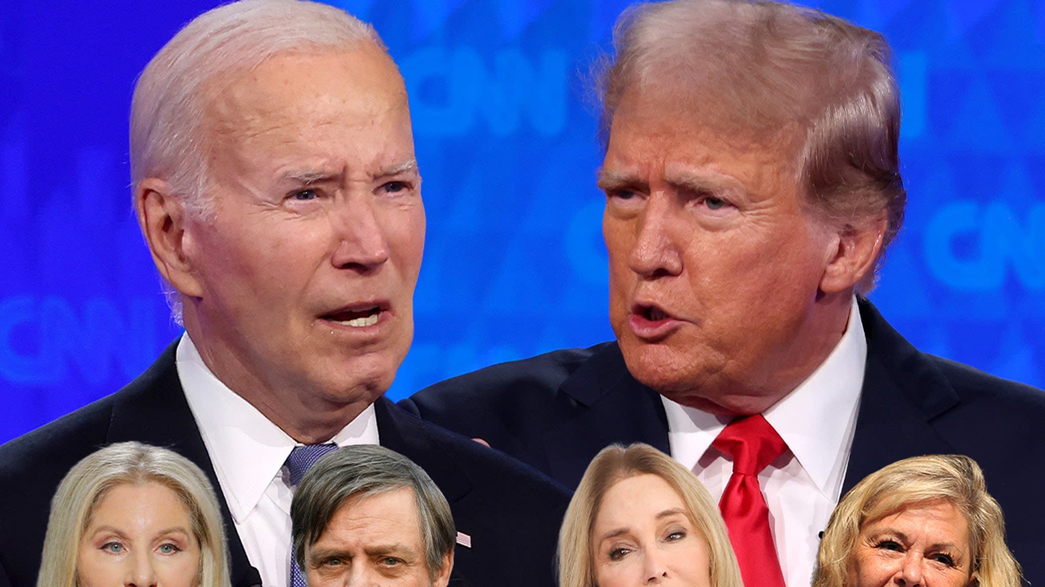 Biden Debate with Trump Enrages Some Celebrities Who Blast CNN