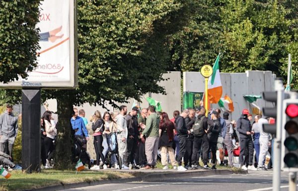 Police clear protesters from Coolock site earmarked for asylum seekers for second night