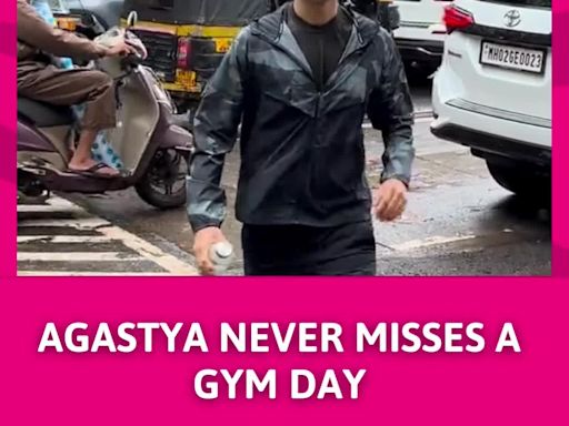 Agastya Nanda Caught On Camera Heading To The Gym - Fitness Goals! | Entertainment - Times of India Videos